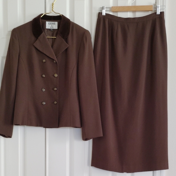 Kasper for A.S.L. Dresses & Skirts - Kasper For A.S.L. 2 Piece Women's Skirt Suit Set (Long Skirt)